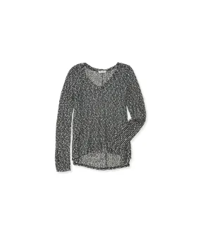 Aeropostale Womens Sheer Textured Pullover Sweater