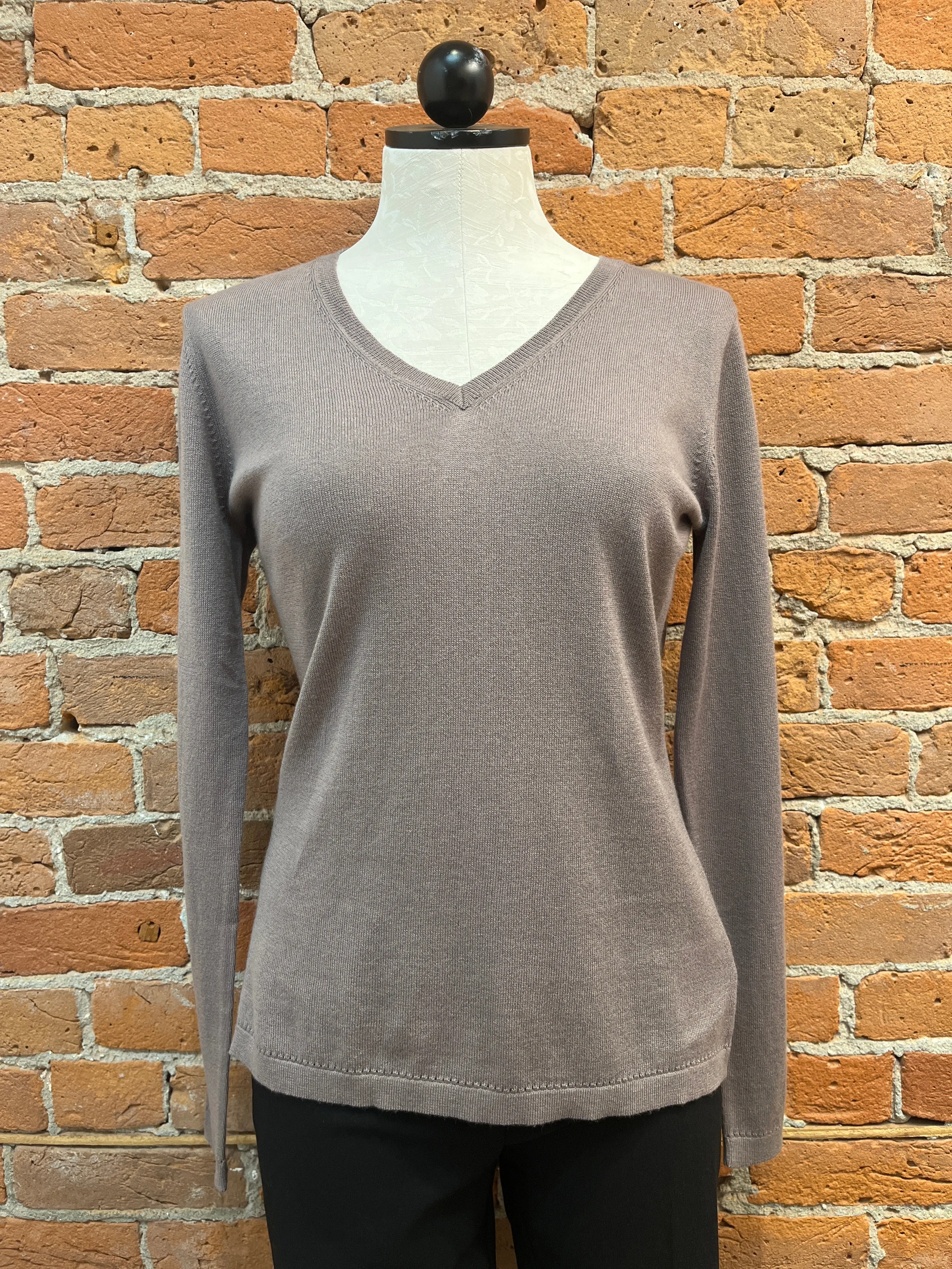 Alashan sweater, cotton cashmere v-neck