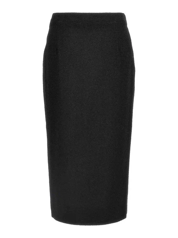 Alessandra Rich Midi Tweed Boucl Skirt