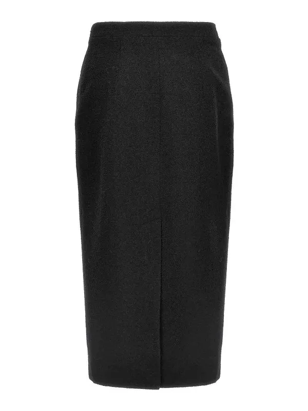 Alessandra Rich Midi Tweed Boucl Skirt