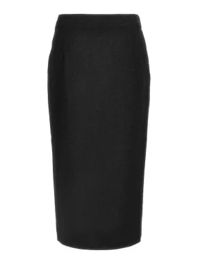 Alessandra Rich Midi Tweed Boucl Skirt