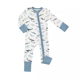 Angel Dear 2 Way Zipper Romper - Sharks