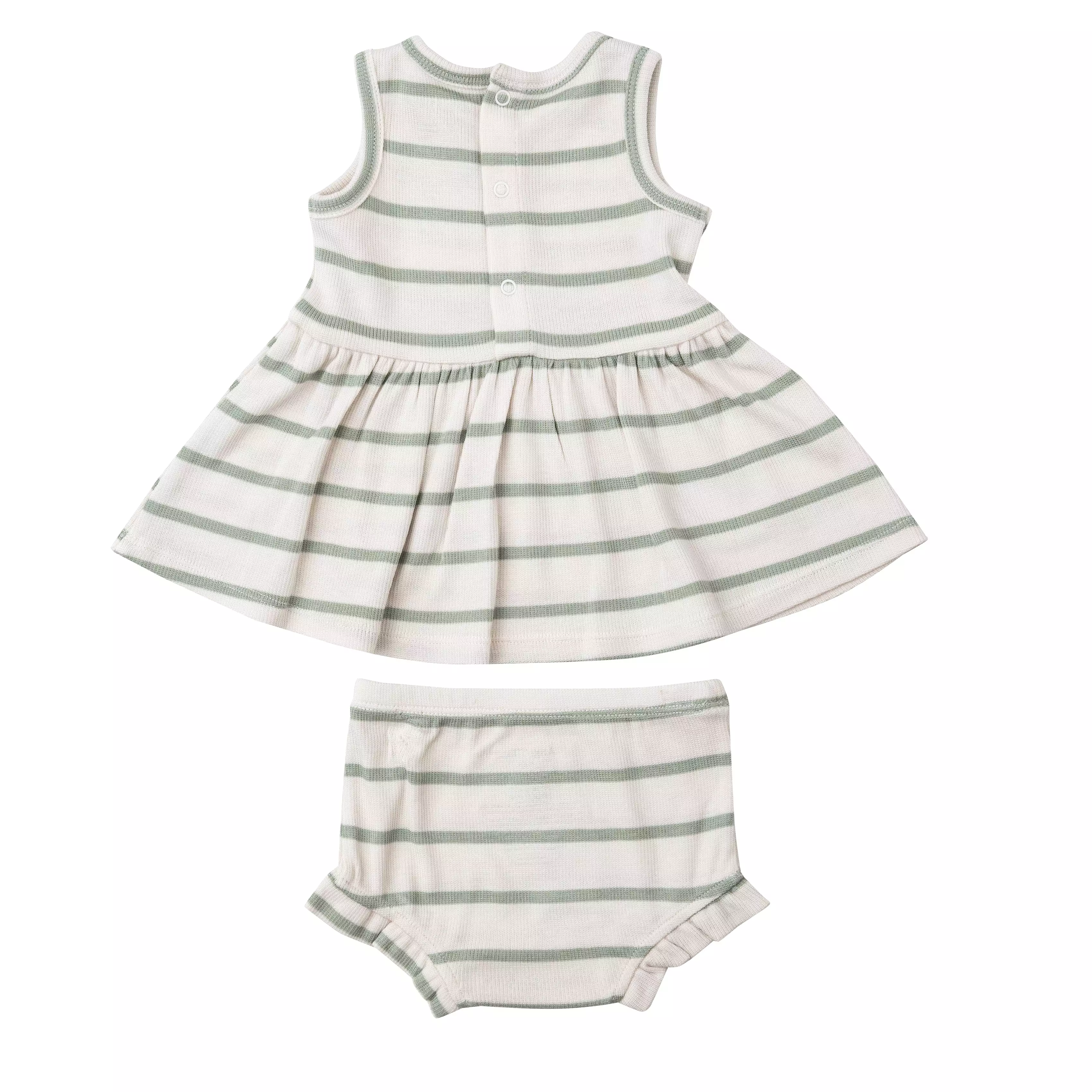 Angel Dear Peplum Tank & Bloomer Set - Desert Sage + Sugar Swizzle