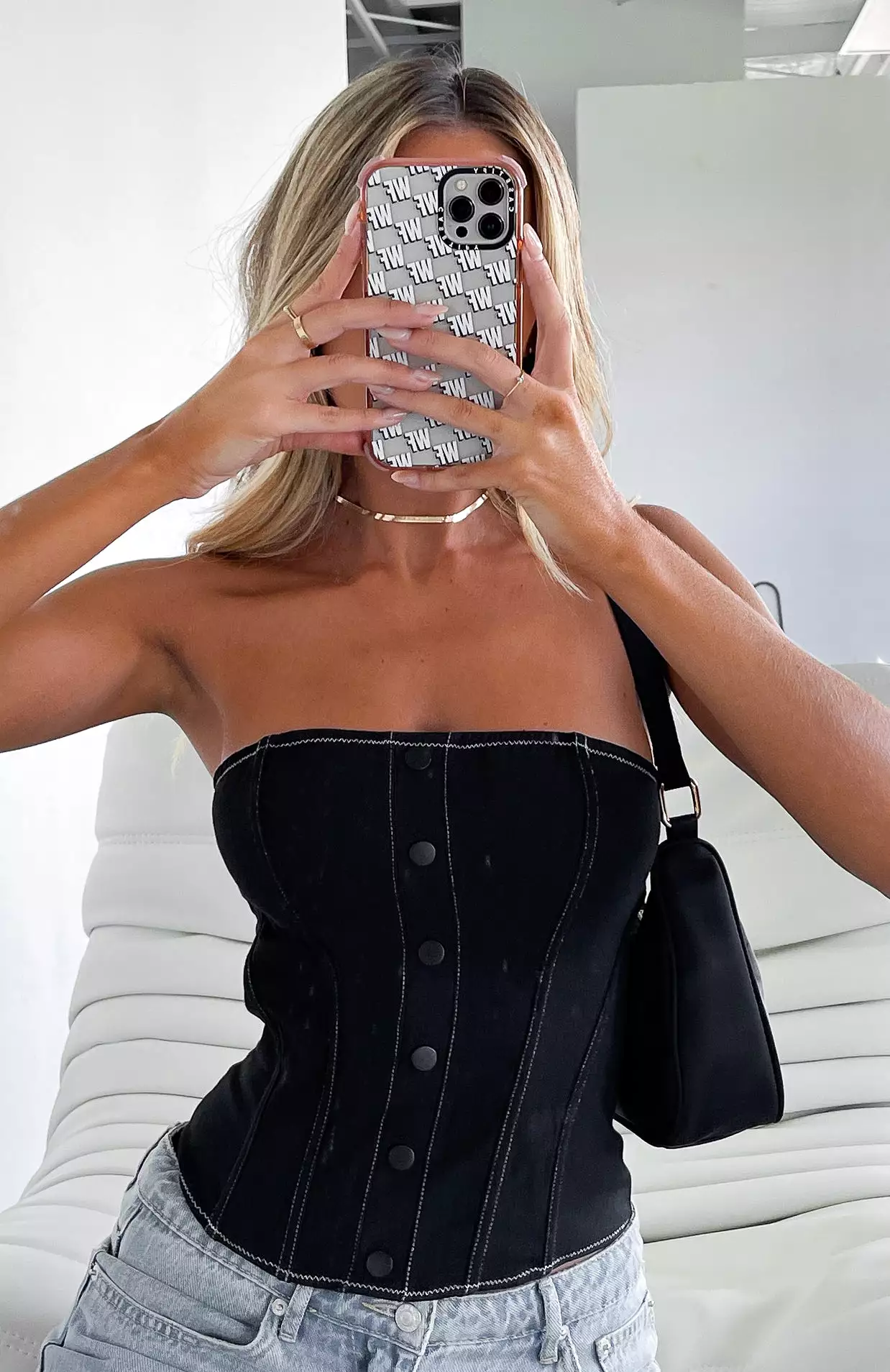 Another Heartbreak Bustier Black