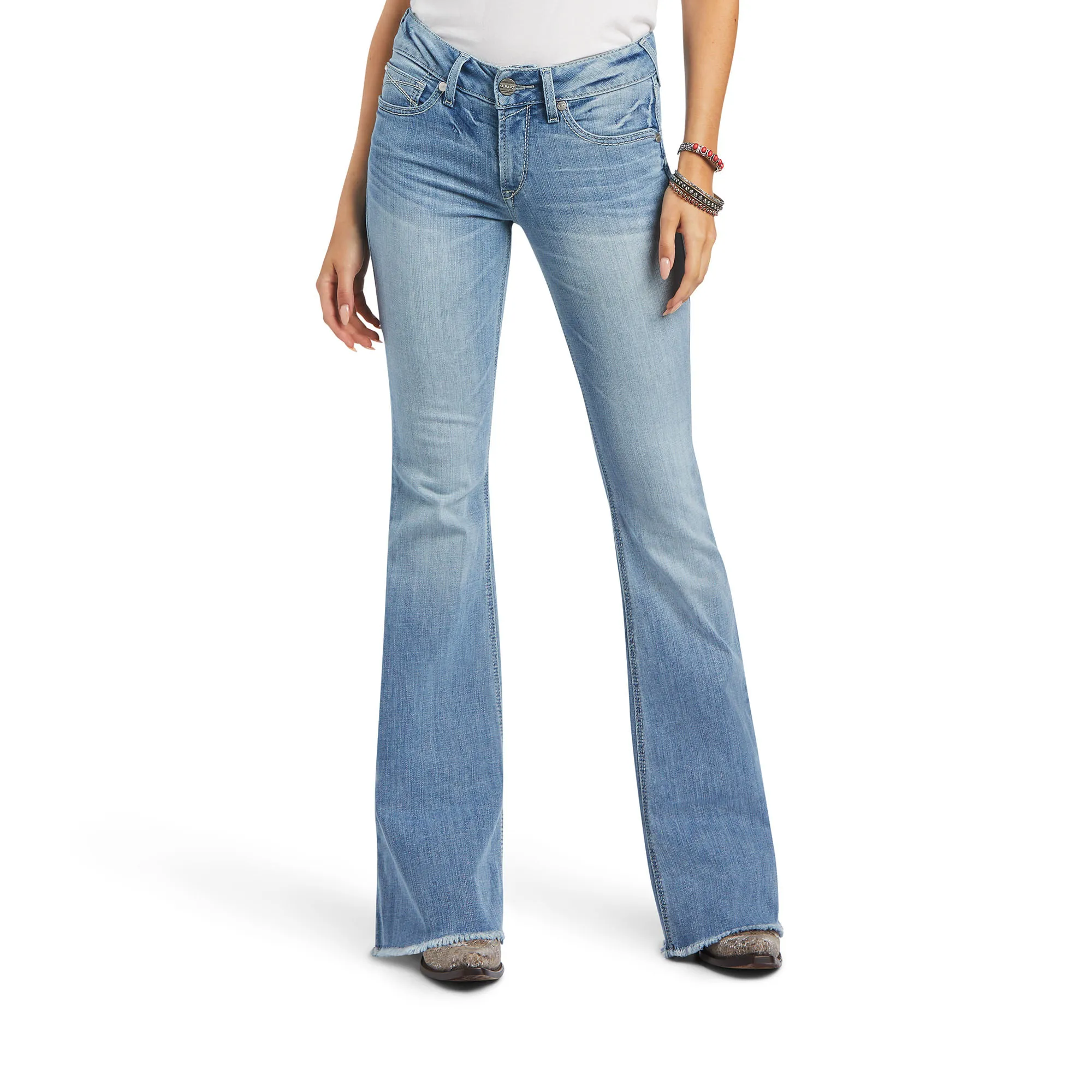 Ariat Womens R.E.A.L. Perfect Rise Regina Flare Jeans