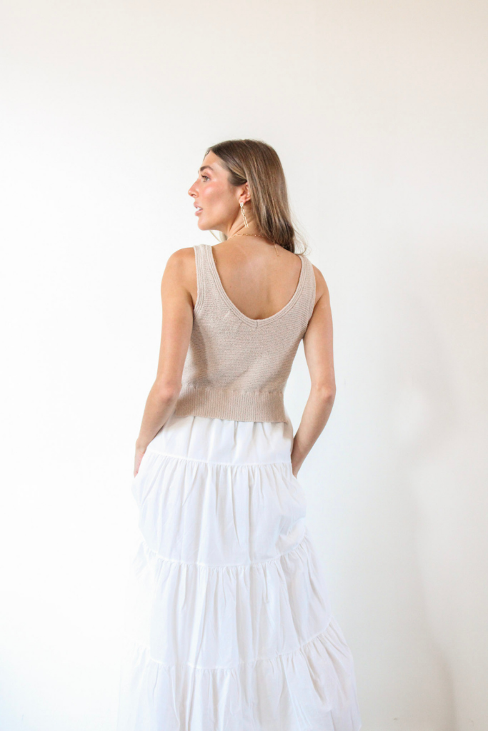 Aries Maxi Dress in White