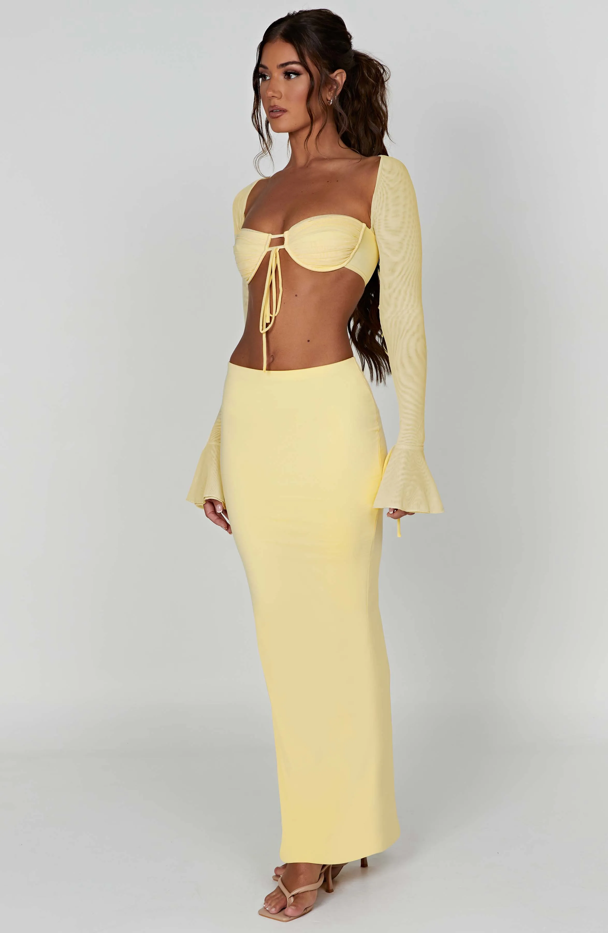 Astrid Maxi Skirt - Lemon