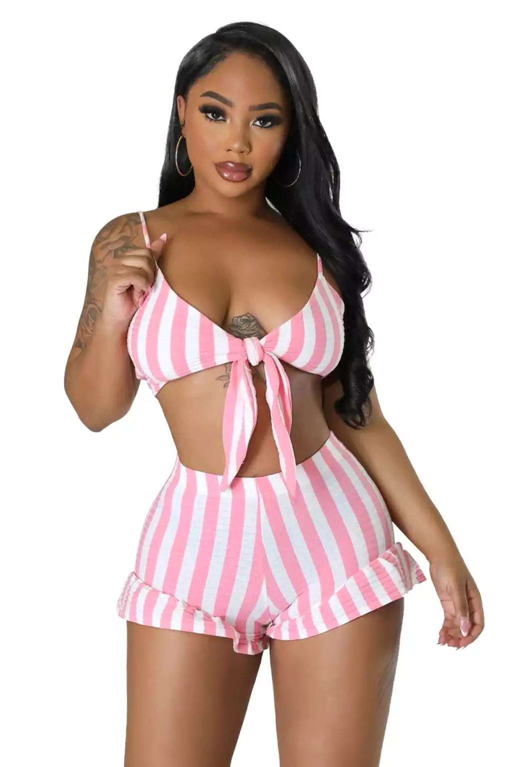 Better Believe It Shorts Outfift Set - Pink