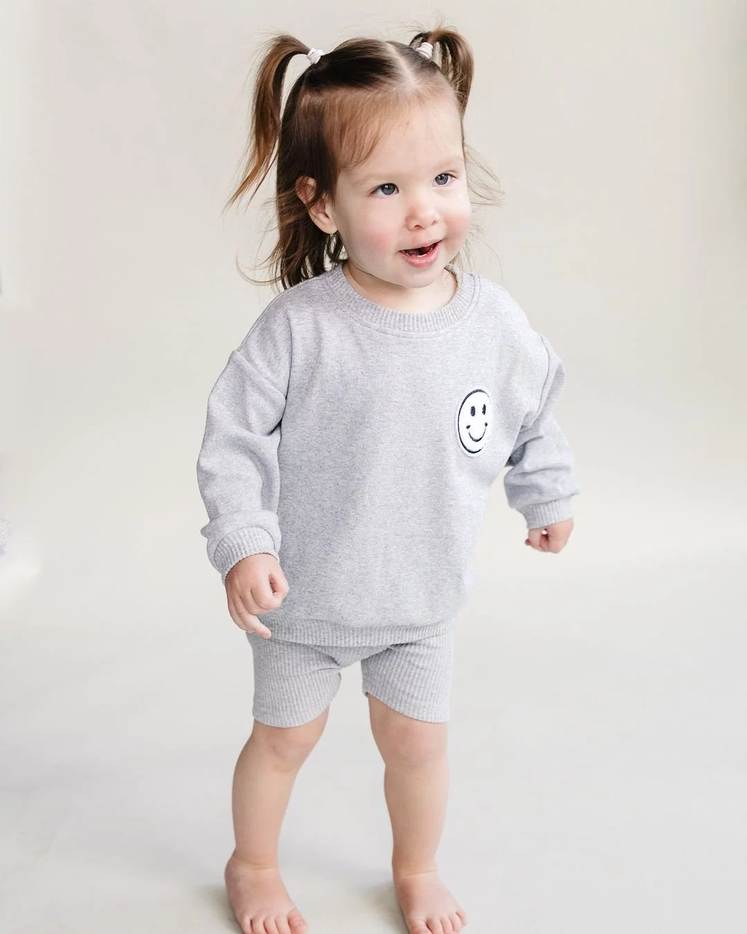 Biker Shorts Set | Gray