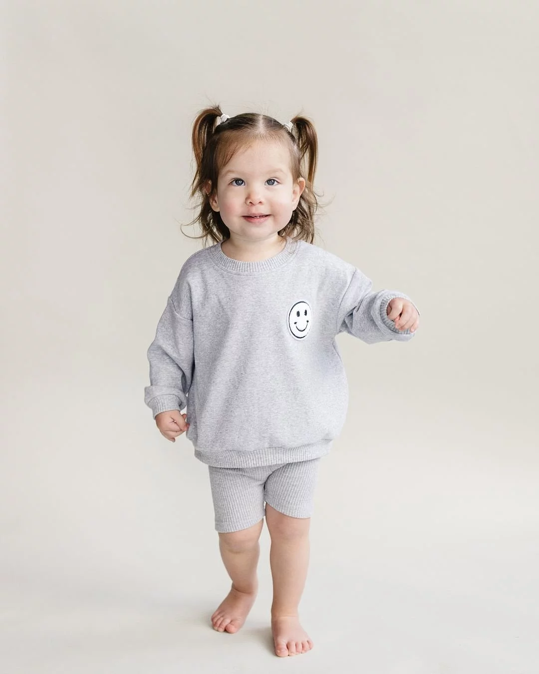 Biker Shorts Set | Gray