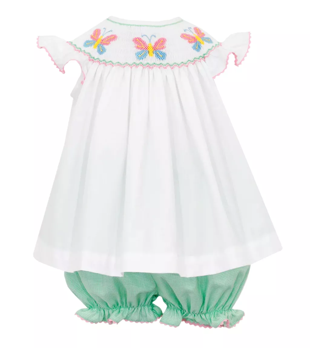 Bloomer Set - Smocked Spring Butterflies