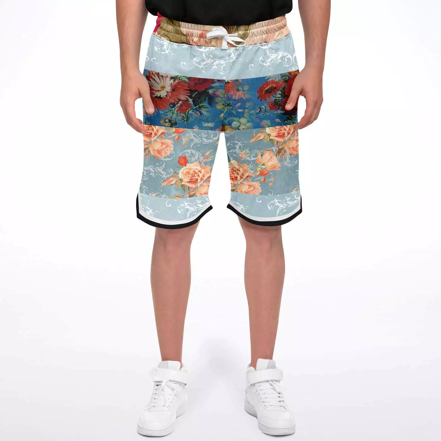 Blue Cabbage Unisex Basketball Shorts