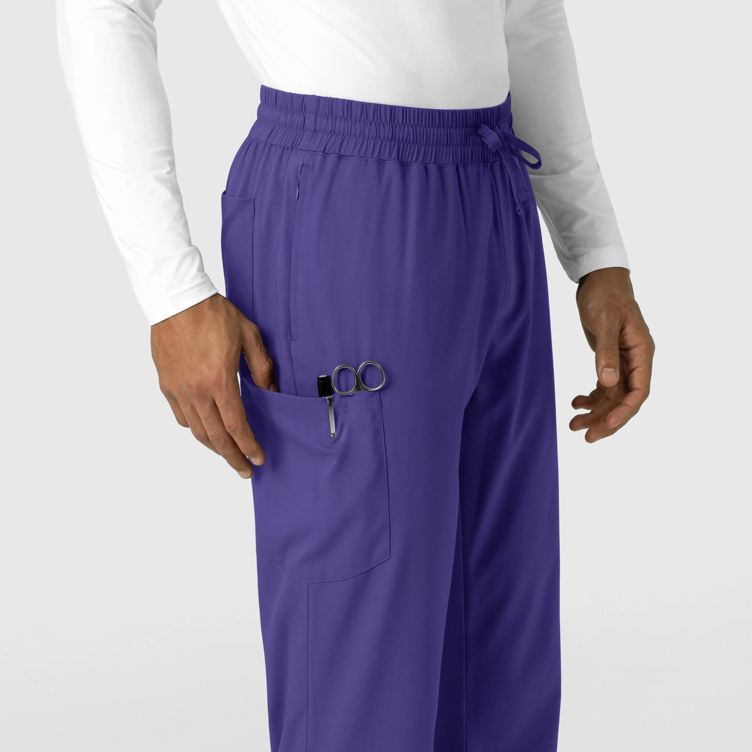 Boundless Men's Straight Leg Scrub Pant - Grape