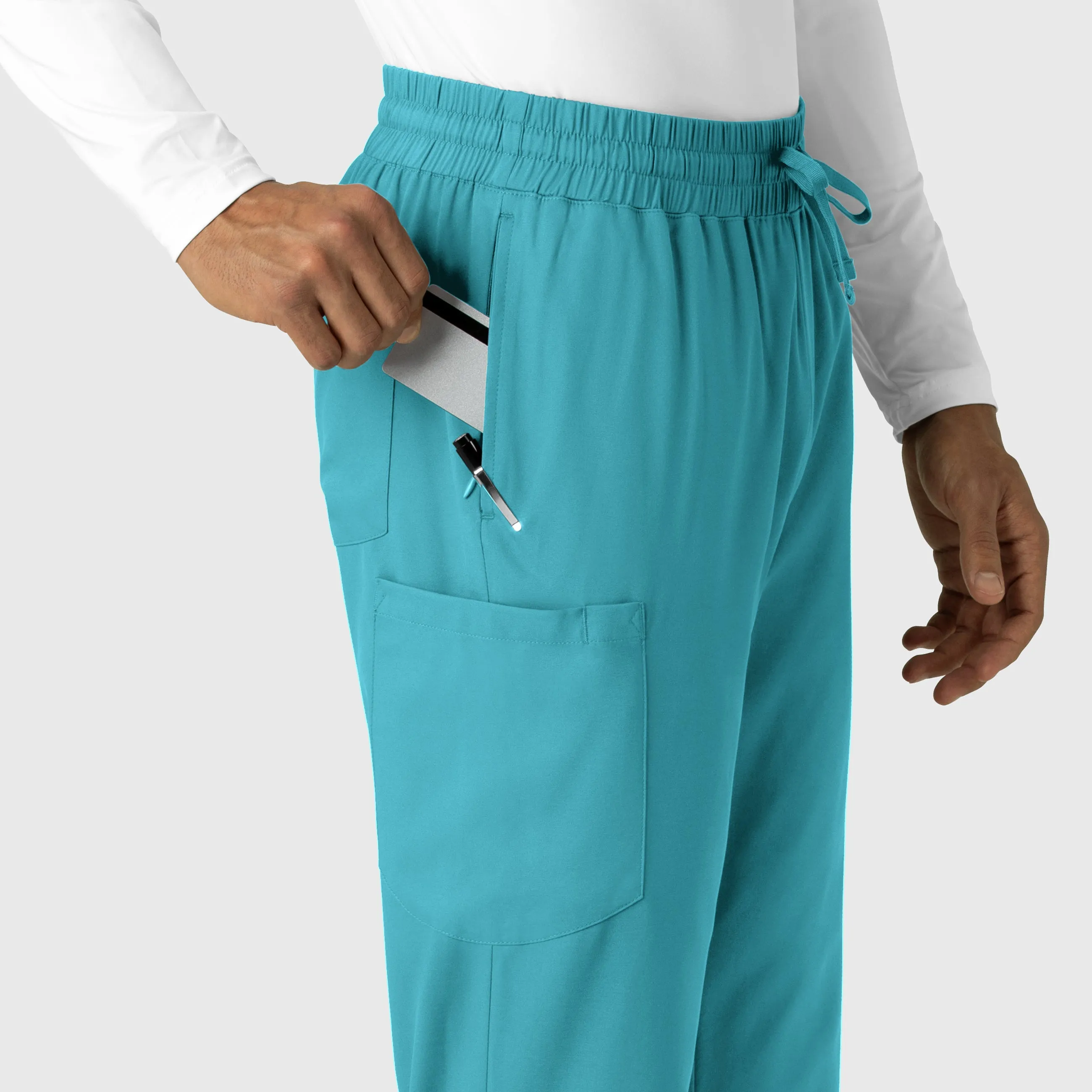 Boundless Men's Straight Leg Scrub Pant - Teal