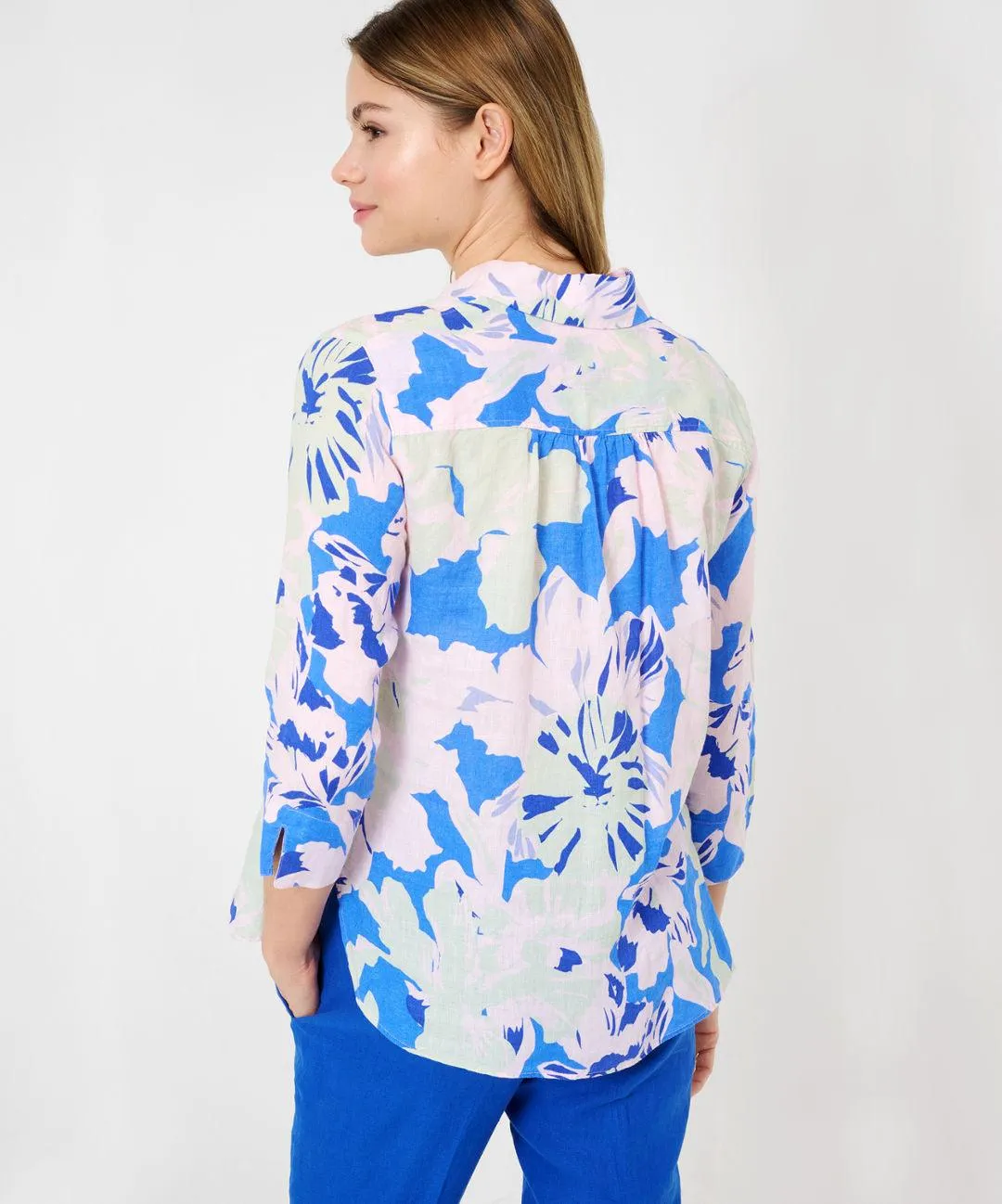 BRAX - Vicki - Blouse imprimé floral de lin