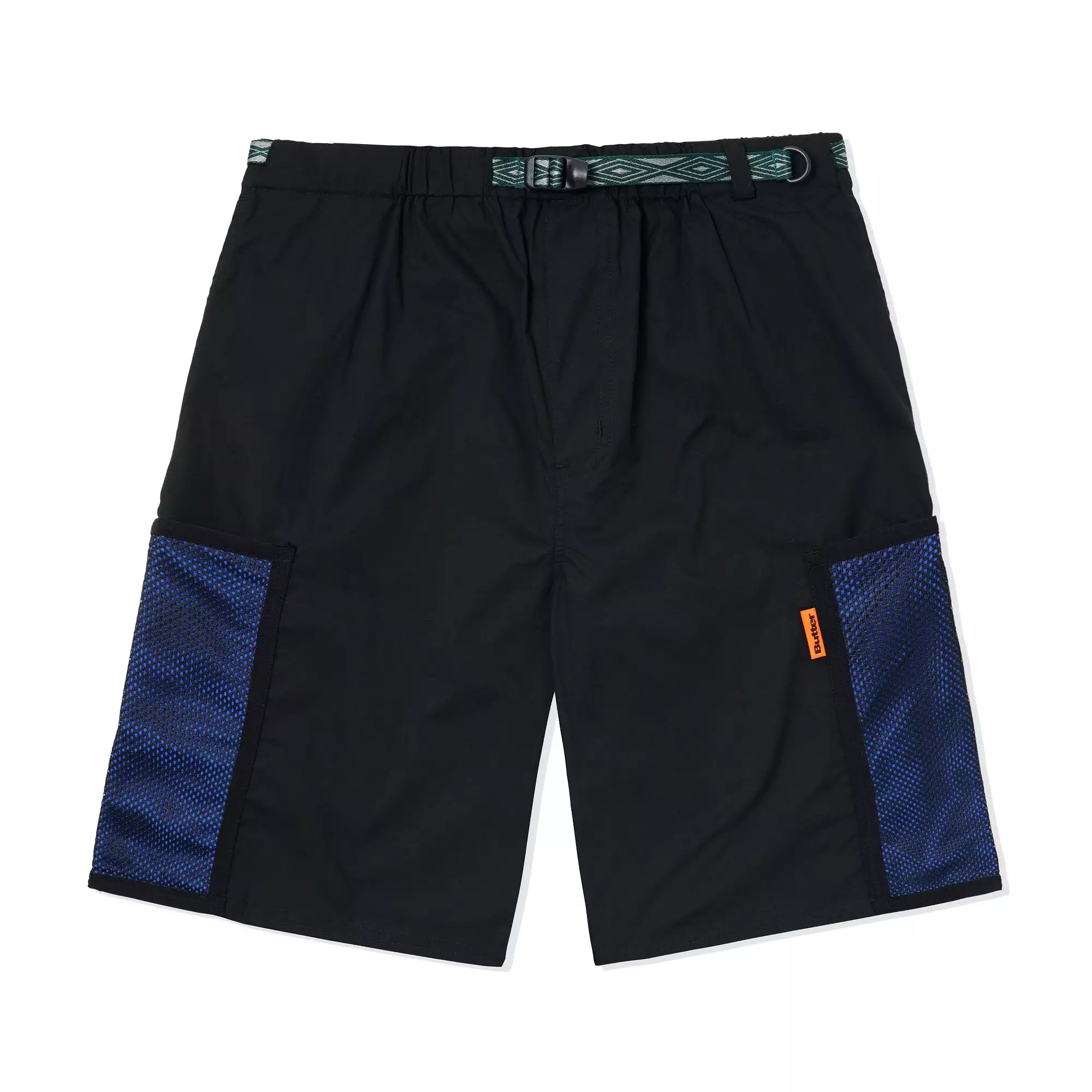 Butter Goods Mesh Cargo Shorts Black