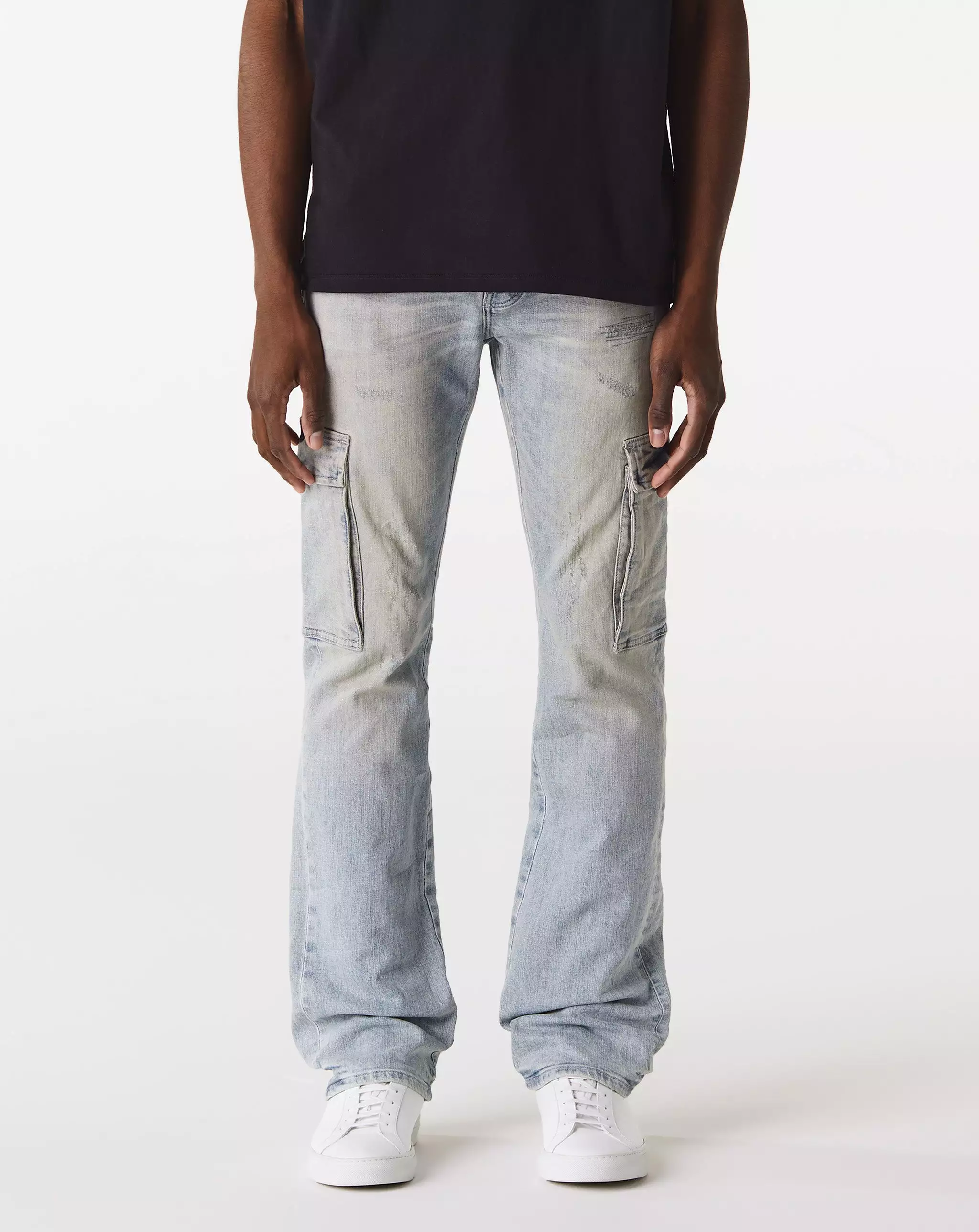 Cargo Flare Jeans