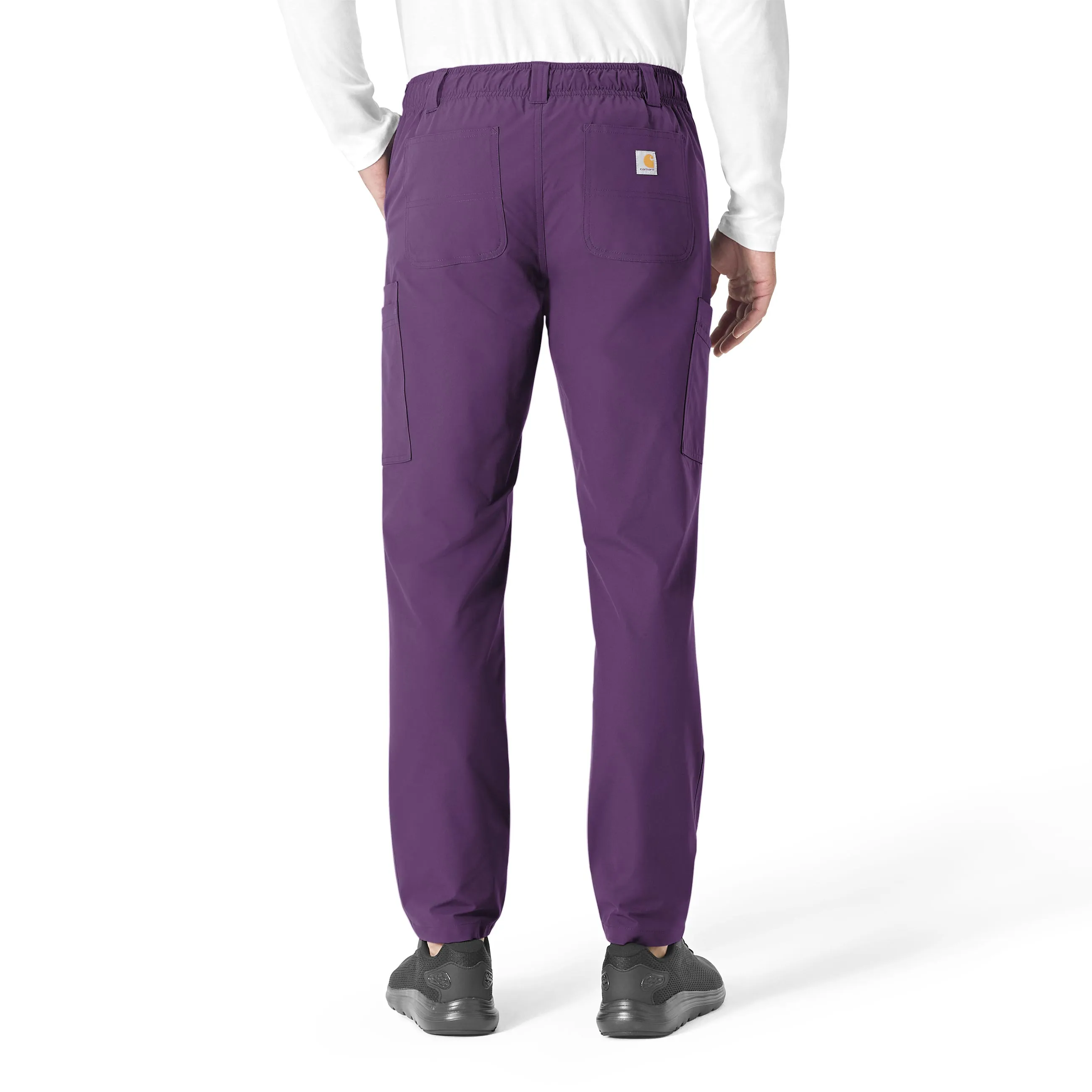 Carhartt Force Essentials Men's Straight Leg Cargo Scrub Pant - Eggplant