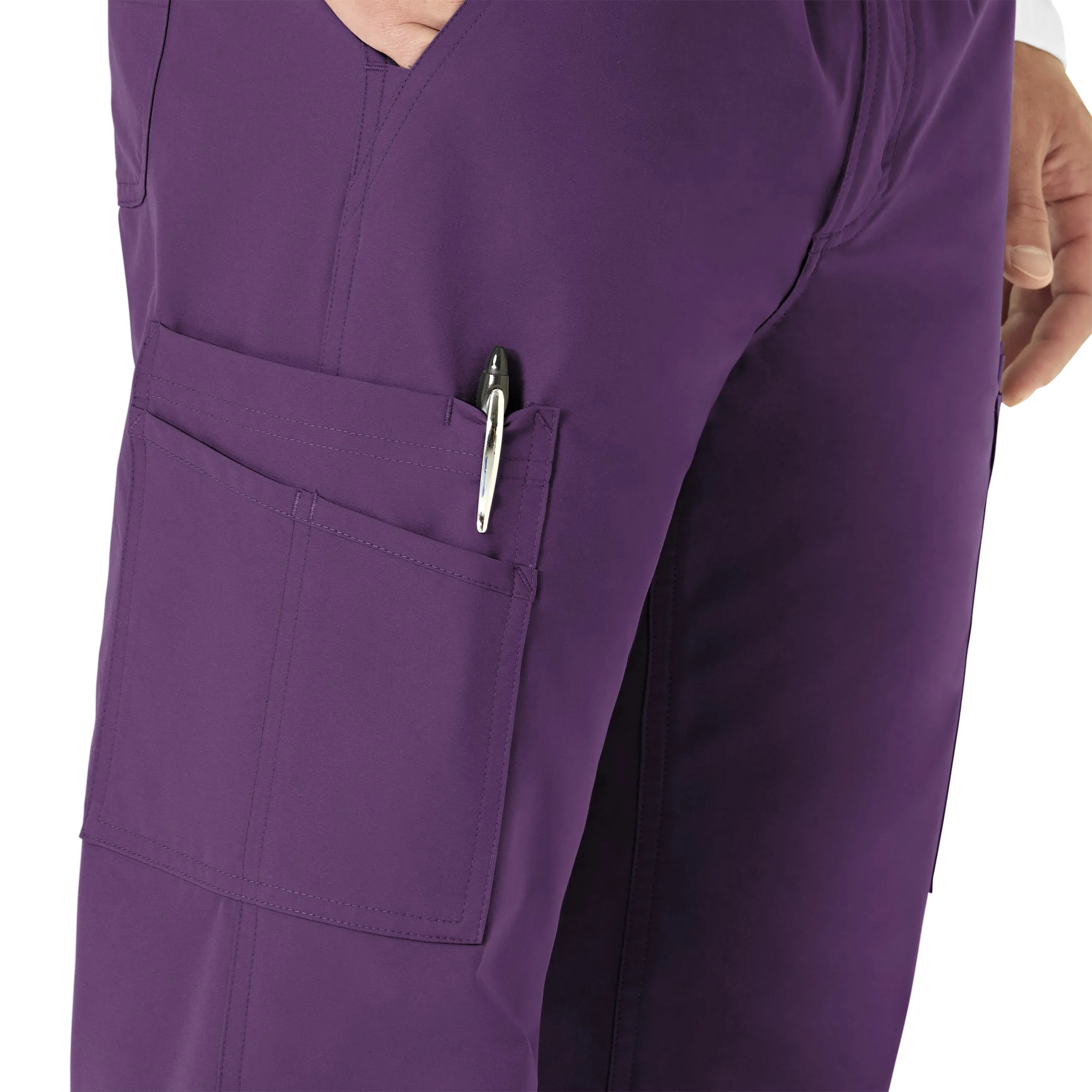 Carhartt Force Essentials Men's Straight Leg Cargo Scrub Pant - Eggplant