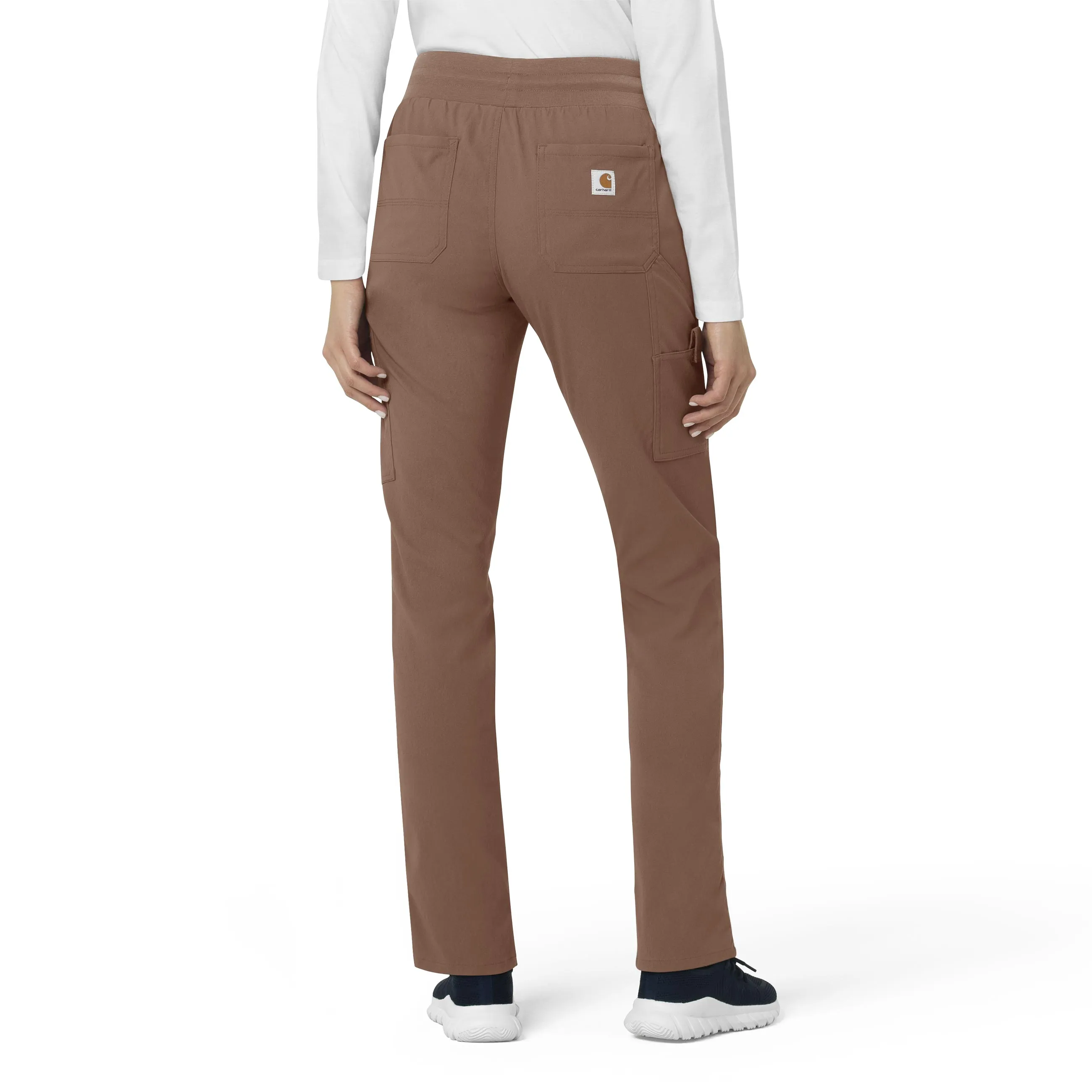 Carhartt Rugged Flex Peak Women's Slim Leg Scrub Pant - Nutmeg