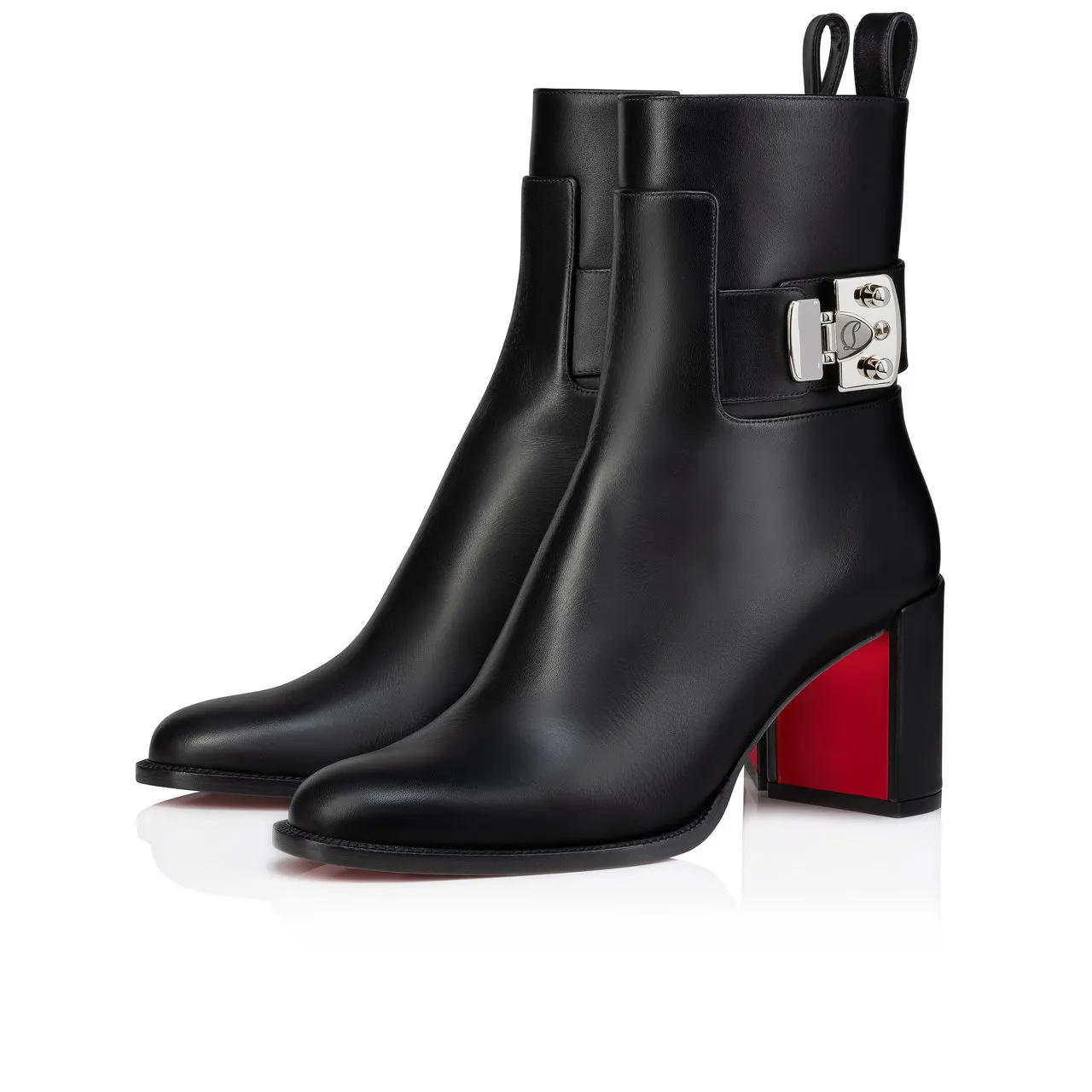 CHRISTIAN LOUBOUTIN Booty Lock 70 Heeled Boots - Black