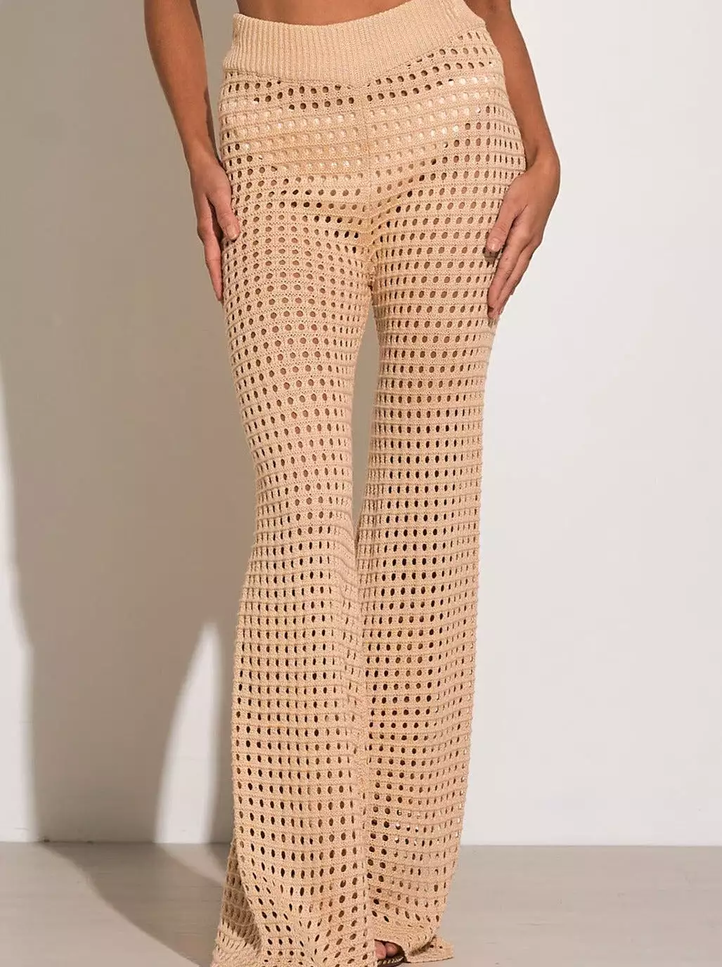 CROCHET WIDE LEG PANT