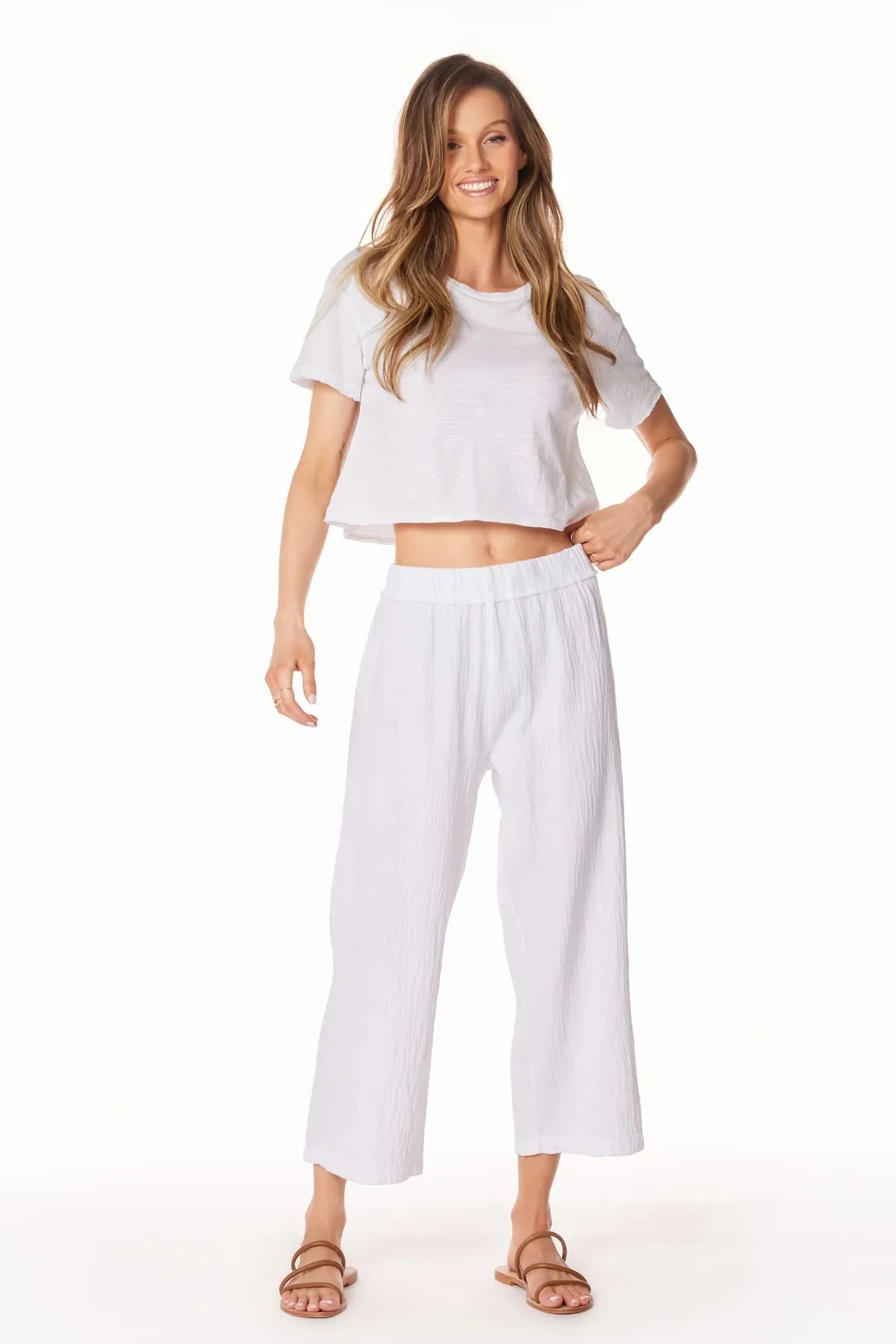 CROP WIDE LEG PANT