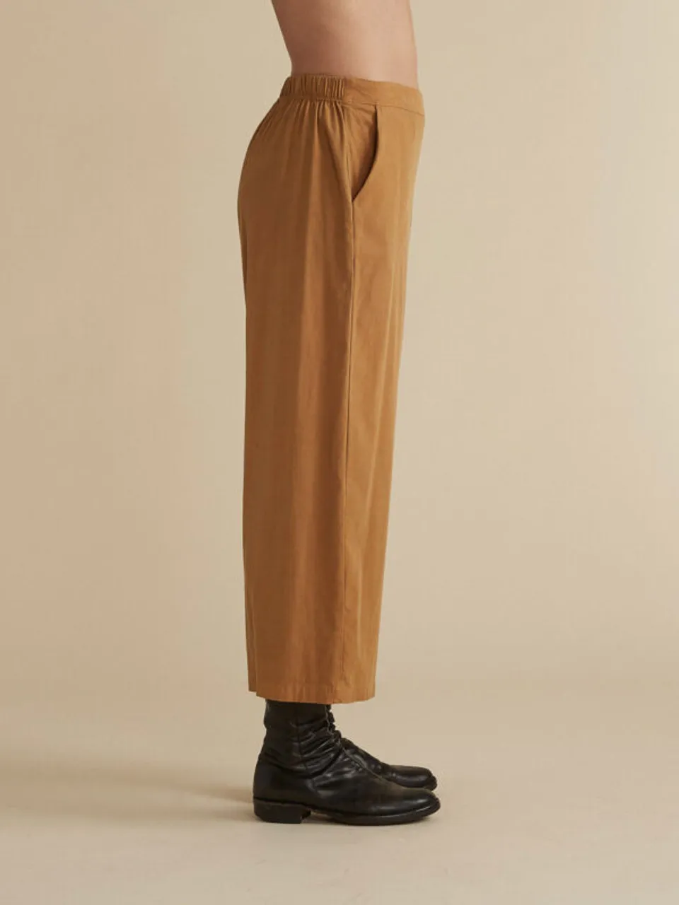 Cut Loose Tencel Modal Crop Wide Leg Pant