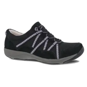 Dansko Harlyn: Black Suede Sneaker 