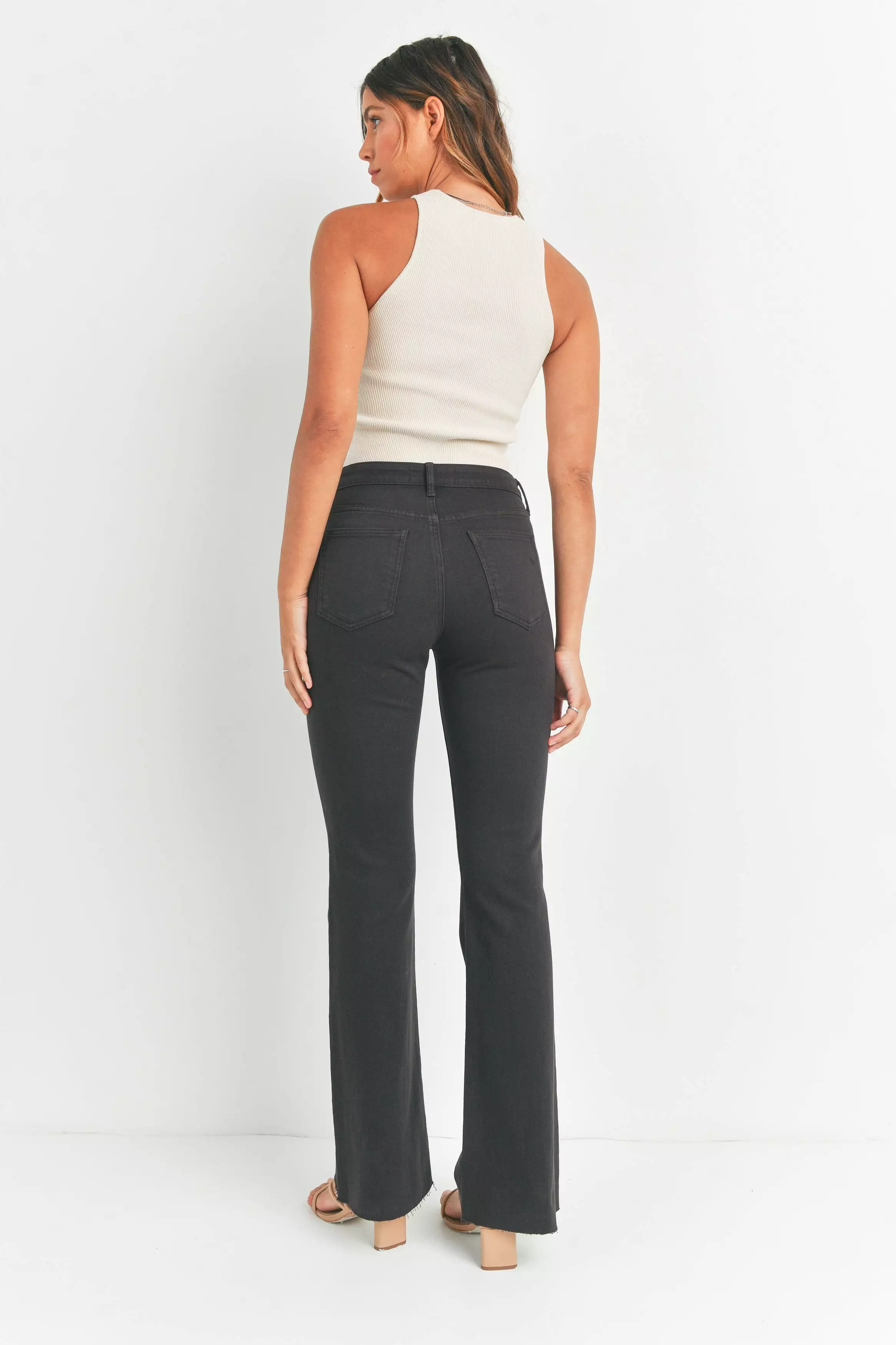 Demi Flare Jeans Dark Chocolate