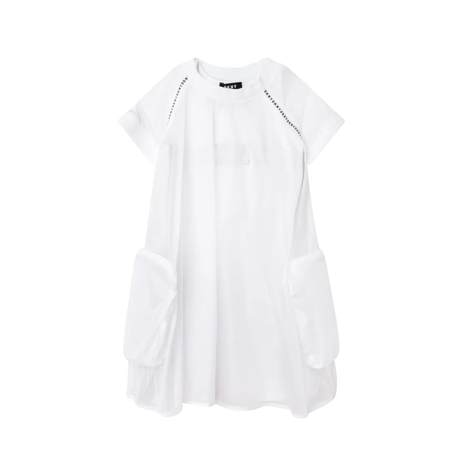 Dkny White Dress With Maxi Tank Top For Girl And Teen