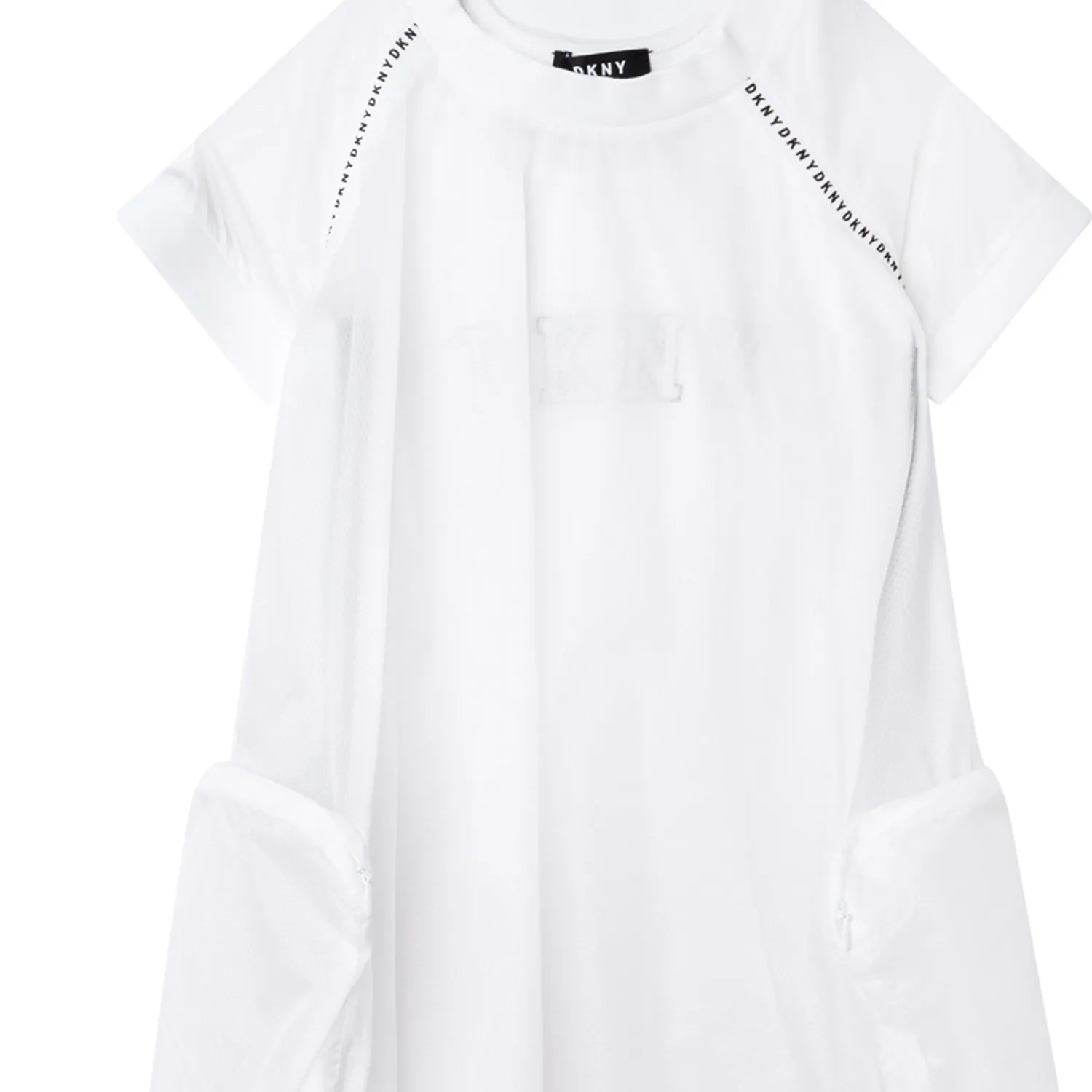 Dkny White Dress With Maxi Tank Top For Girl And Teen