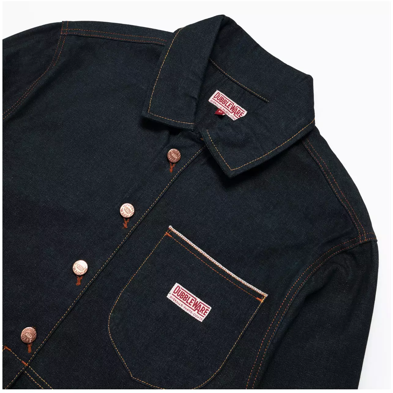 DUBBLEWARE Selvedge Denim Made In UK Pullover Shirt