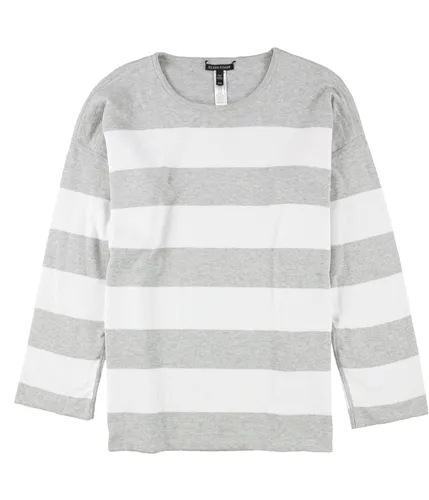 Eileen Fisher Womens Cotton Striped Pullover Sweater