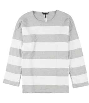 Eileen Fisher Womens Cotton Striped Pullover Sweater