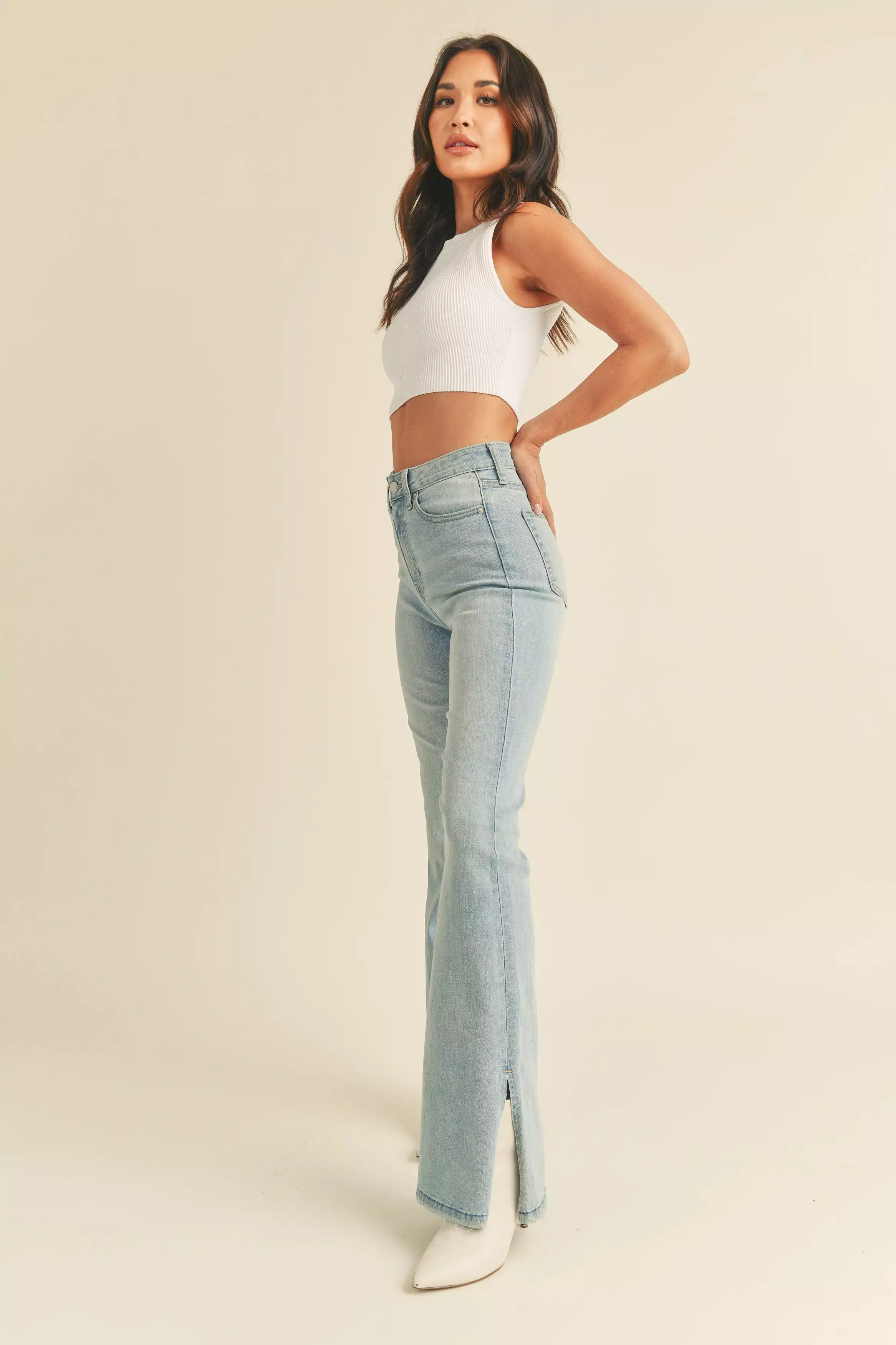 Emma Flare Jeans Light Wash