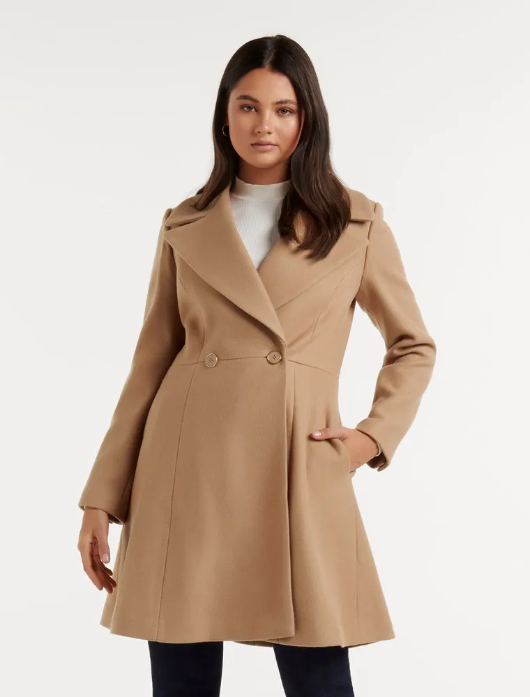 EverNew Esther Fit and Flare Coat