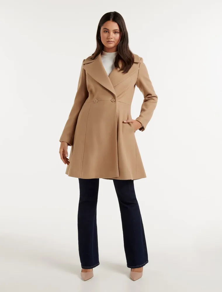 EverNew Esther Fit and Flare Coat