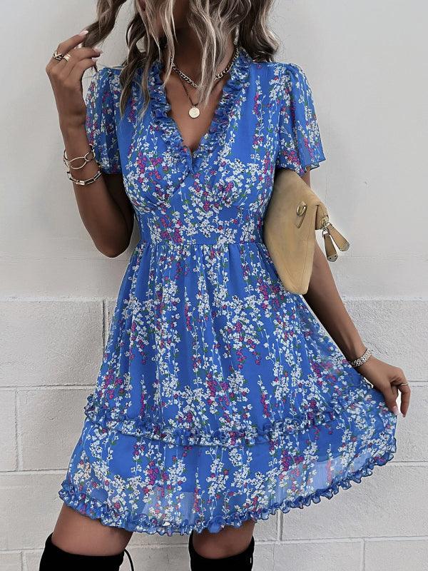 Floral Women Mini Day Dress