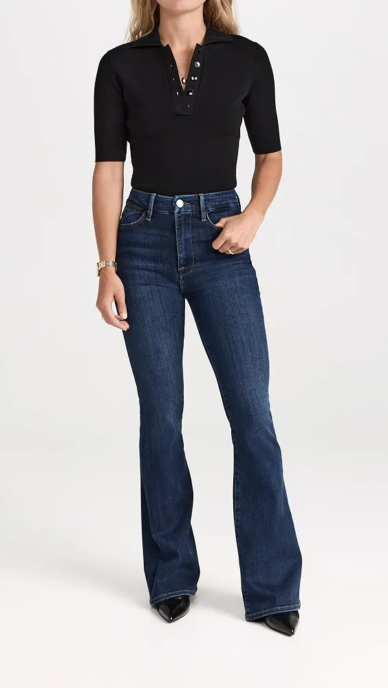 FRAME   Petite Le Pixie Super High Flare Jeans 