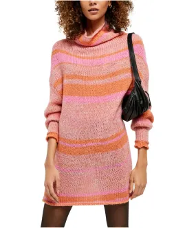 Free People Womens Striped Tunic Sweater