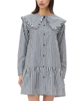 Ganni Stripe Mini Shirt Dress