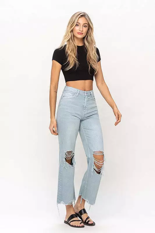 Gigi Dusty Skies 90's Vintage Crop Flare Jeans [ONLINE EXCLUSIVE]