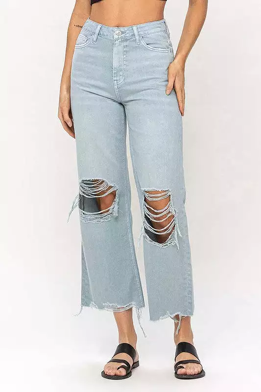 Gigi Dusty Skies 90's Vintage Crop Flare Jeans [ONLINE EXCLUSIVE]