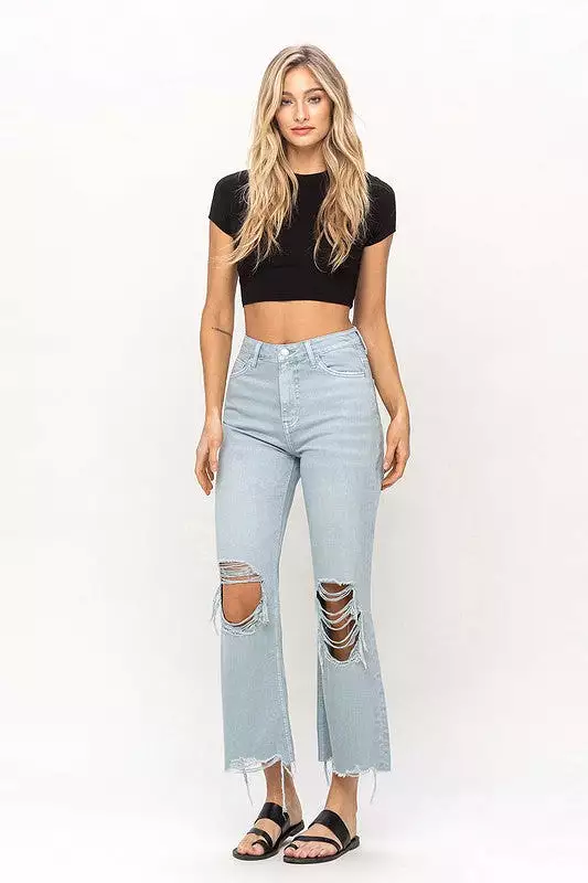 Gigi Dusty Skies 90's Vintage Crop Flare Jeans [ONLINE EXCLUSIVE]