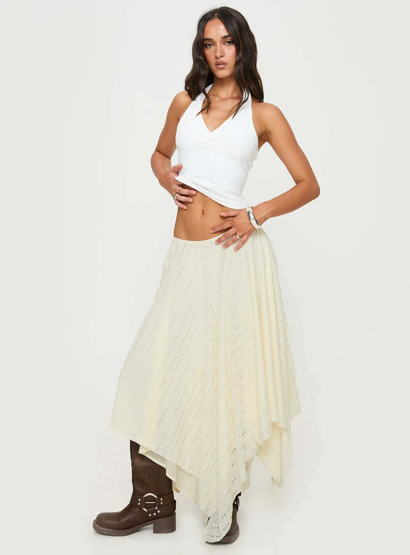 Gratitude Midi Skirt Cream