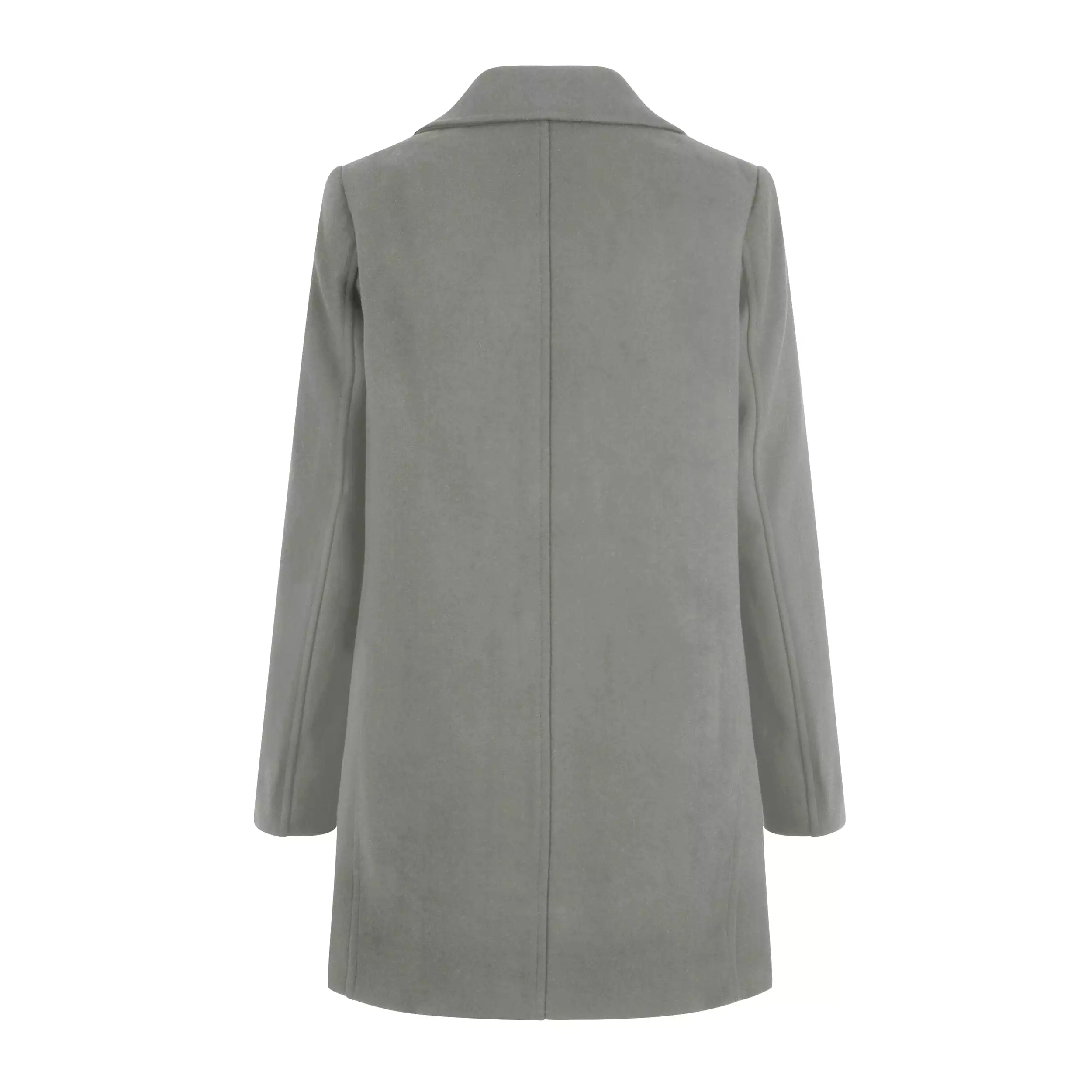 Haute Edition Women's Wool Blend Single Lapel Blazer Peacoat With Pockets