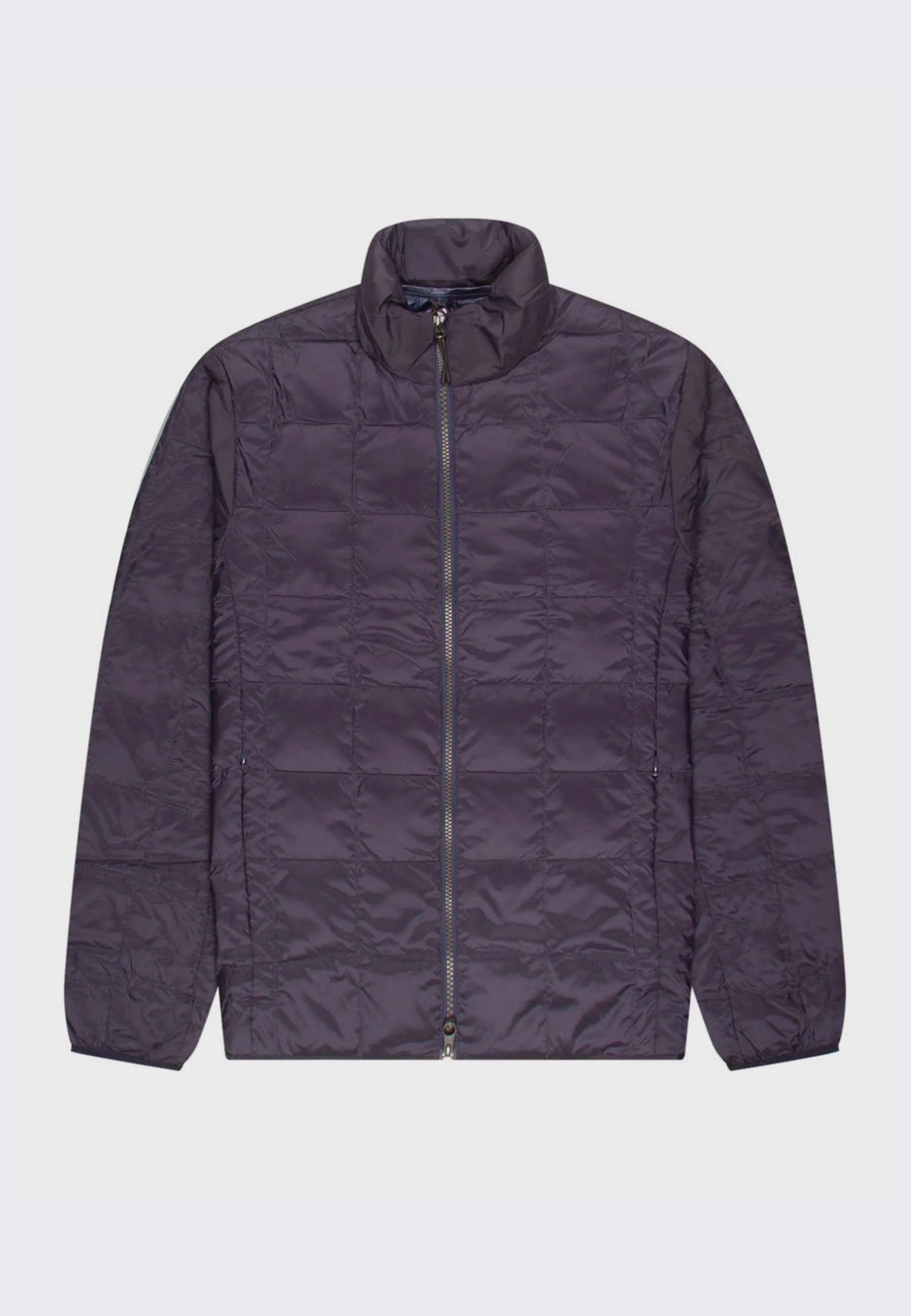 Hi Neck Zip Down Jacket - navy