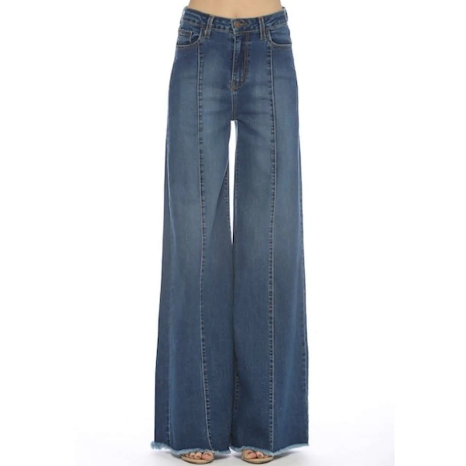 High Waist Flare Leg Denim Jeans Made in USA