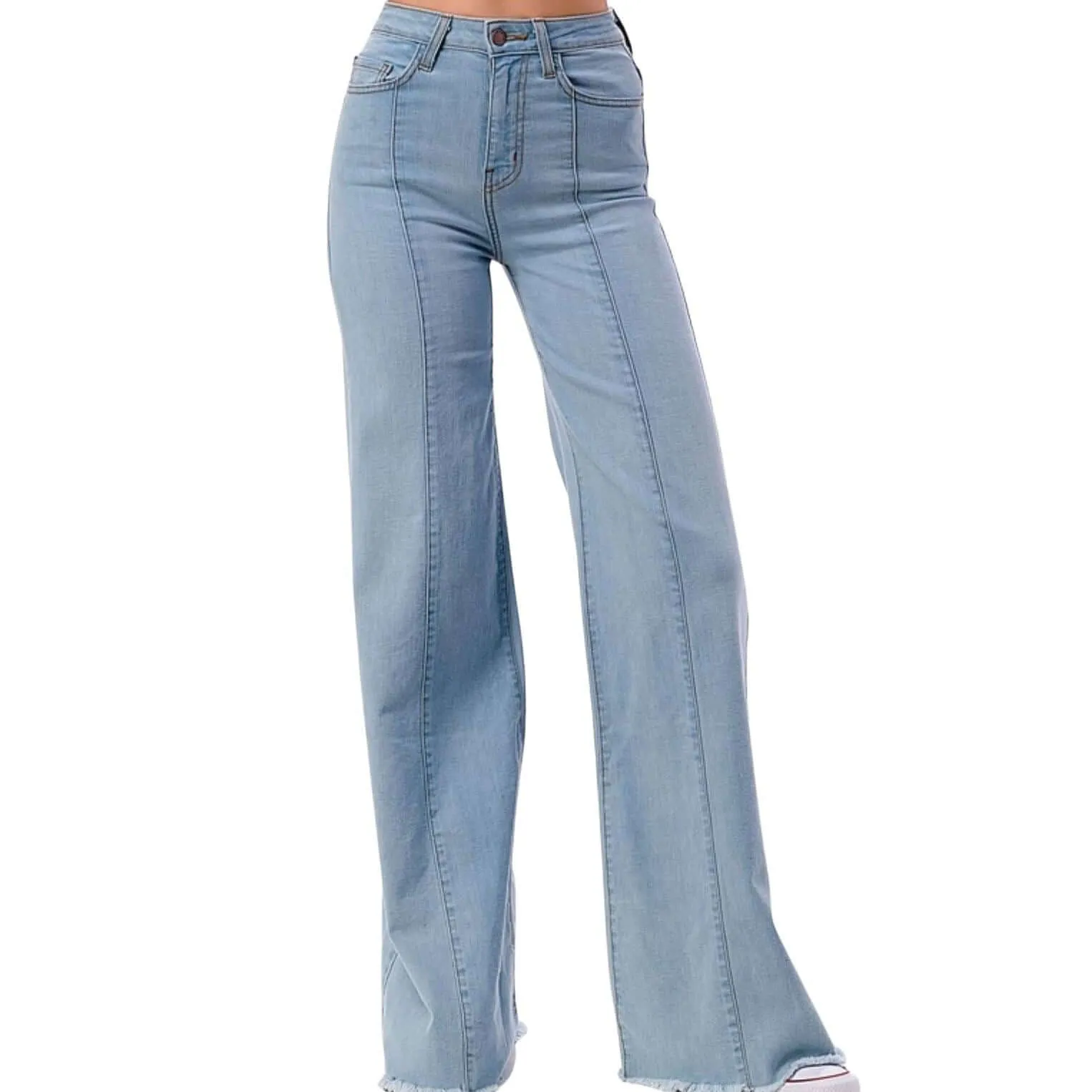 High Waist Flare Leg Denim Jeans Made in USA